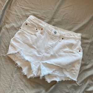 levis white 501 original short size 28